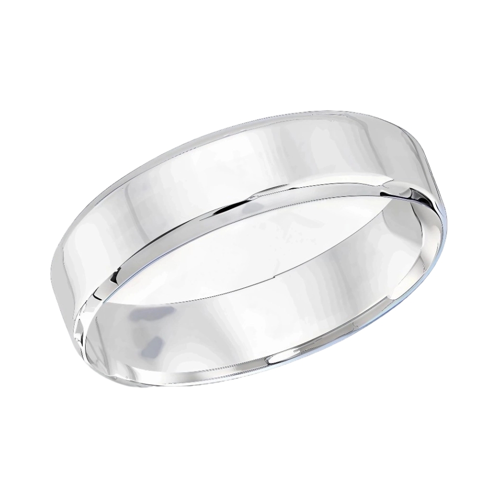 Ювелирное изделие - Обручальное кольцо из белого золота в магазине Best-Gold 034211