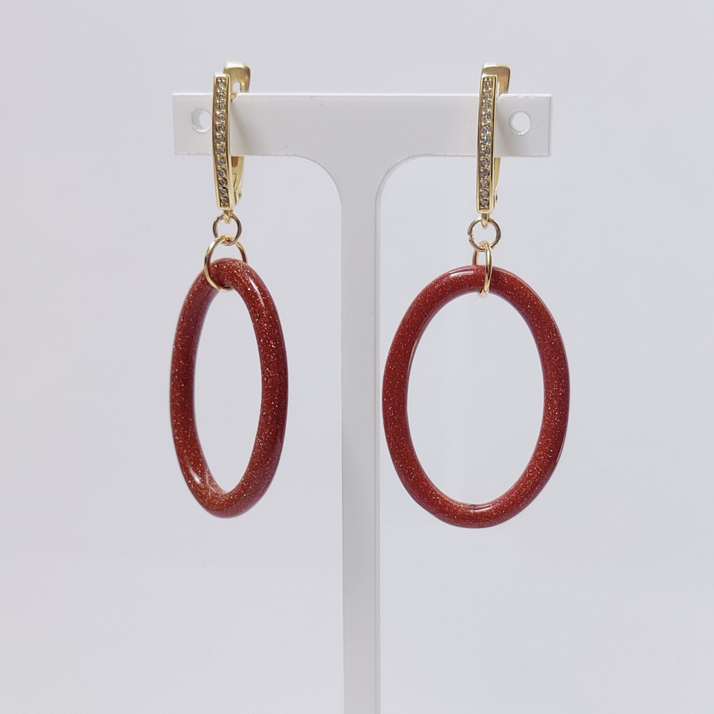 Бижутерные серьги с фианитами Ювелирное изделие - Бижутерные серьги с фианитами в магазине Best-Gold 155208