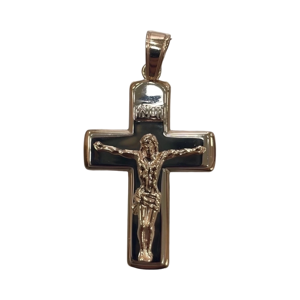 Крест из комбинированного золота Ювелирное изделие - Крест из комбинированного золота в магазине Best-Gold 096567