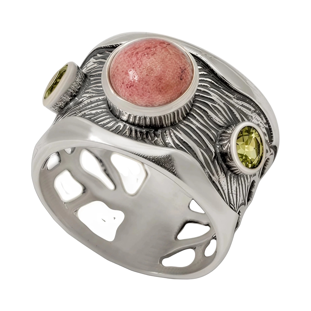 Ювелирное изделие - Кольцо из серебра с апатитом в магазине Best-Gold 153137