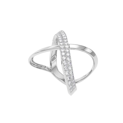 Кольцо из серебра с фианитами Ювелирное изделие - Кольцо из серебра с фианитами в магазине Best-Gold 072605