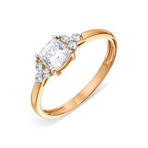 Ювелирное изделие - Кольцо из красного золота с фианитами в магазине Best-Gold 031676