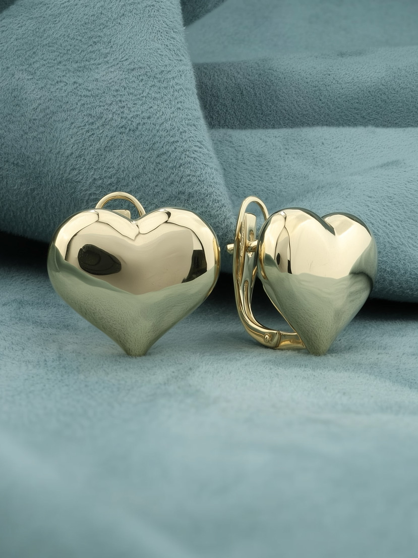 Серьги из желтого золота