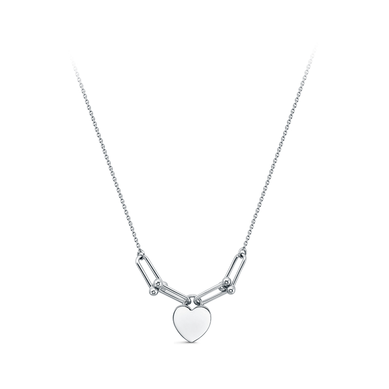 Колье из белого золота с фианитом Ювелирное изделие - Колье из белого золота с фианитом в магазине Best-Gold 149399