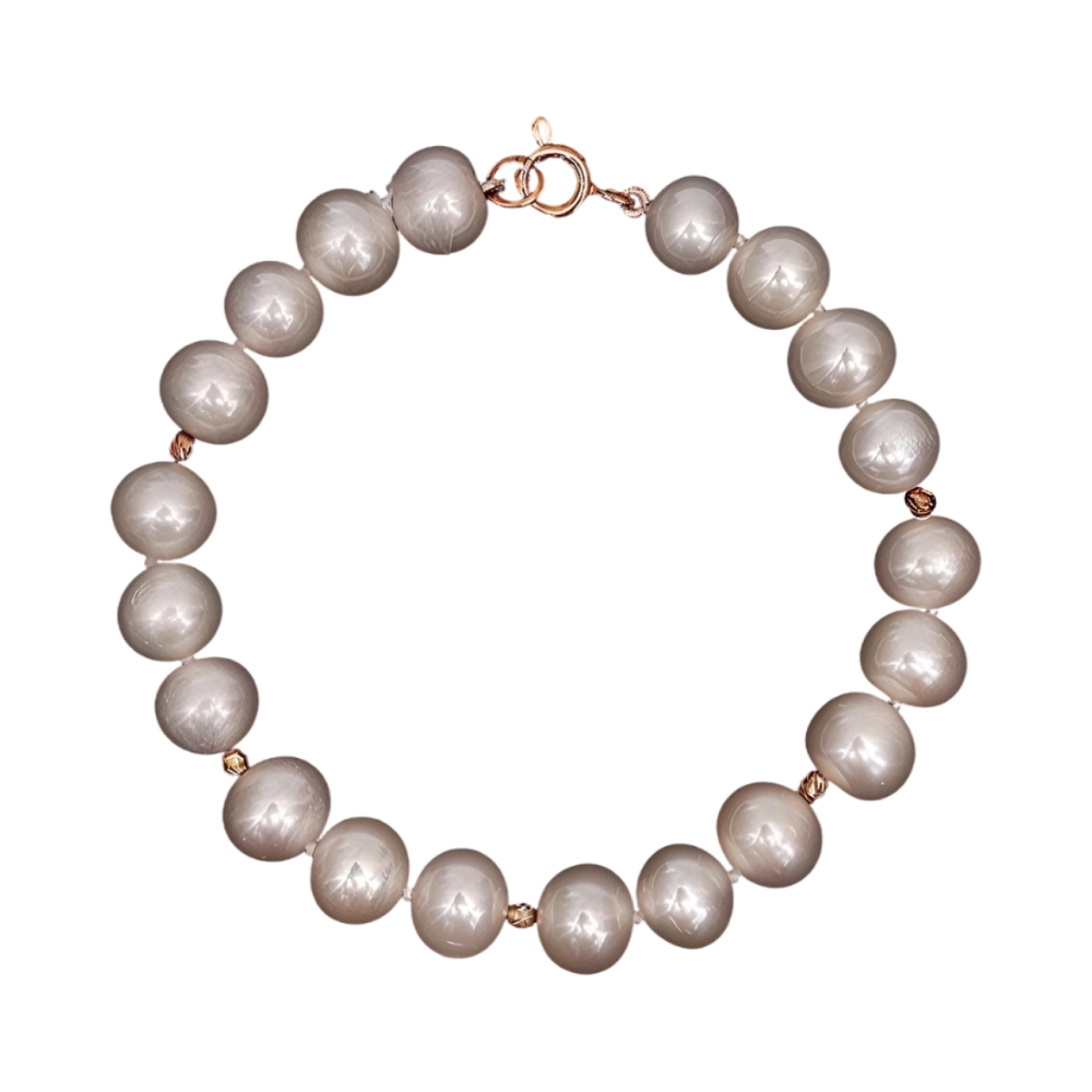 Ювелирное изделие - Браслет из красного золота с жемчугом в магазине Best-Gold 156407