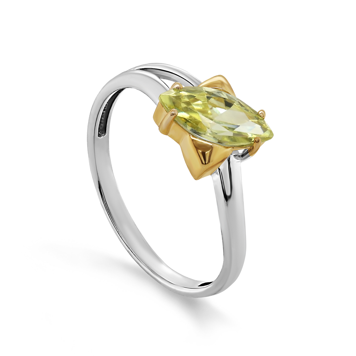 Кольцо из серебра с фианитами Ювелирное изделие - Кольцо из серебра с фианитами в магазине Best-Gold 127208