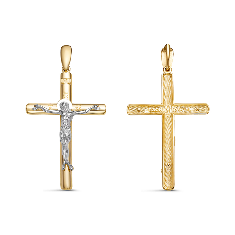 Крест из желтого золота Ювелирное изделие - Крест из желтого золота в магазине Best-Gold 147288