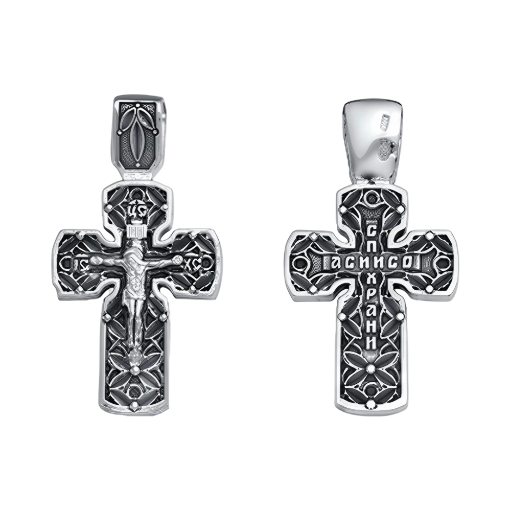 Крест из серебра Ювелирное изделие - Крест из серебра в магазине Best-Gold 128262