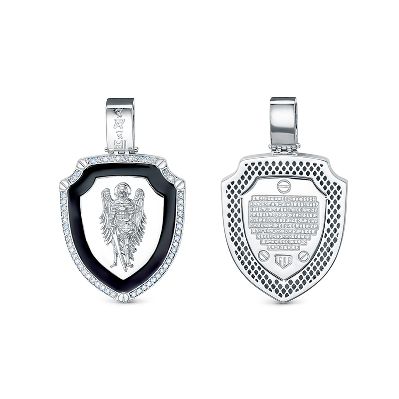 Подвеска из серебра с фианитами