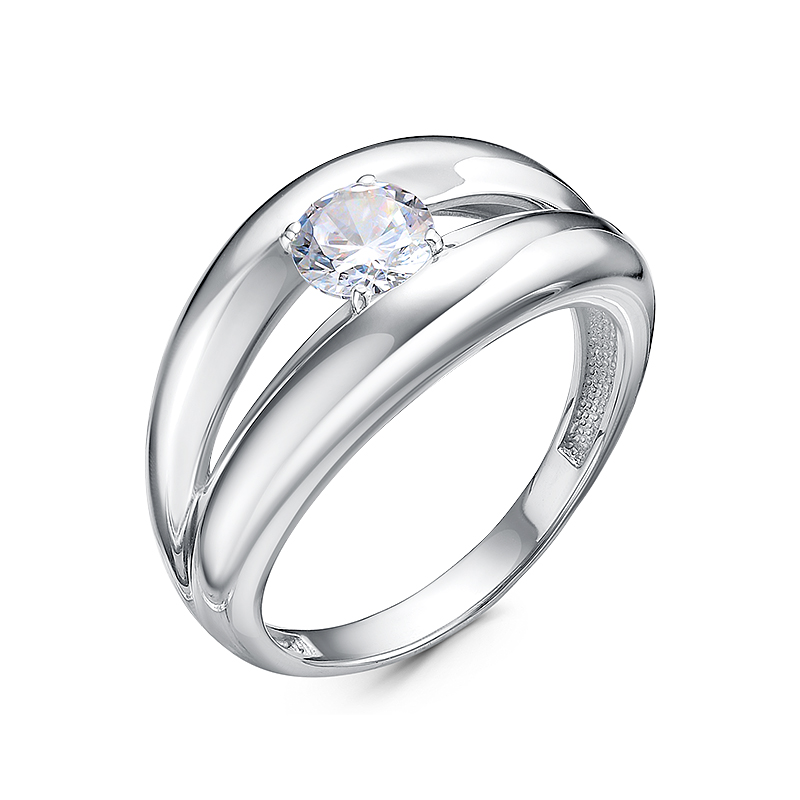 Кольцо из серебра с фианитами Ювелирное изделие - Кольцо из серебра с фианитами в магазине Best-Gold 054984