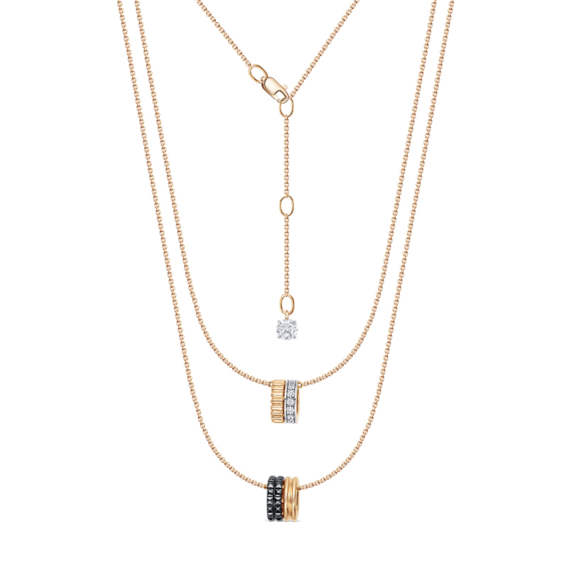 Ювелирное изделие - Колье из красного золота с фианитами в магазине Best-Gold 142569