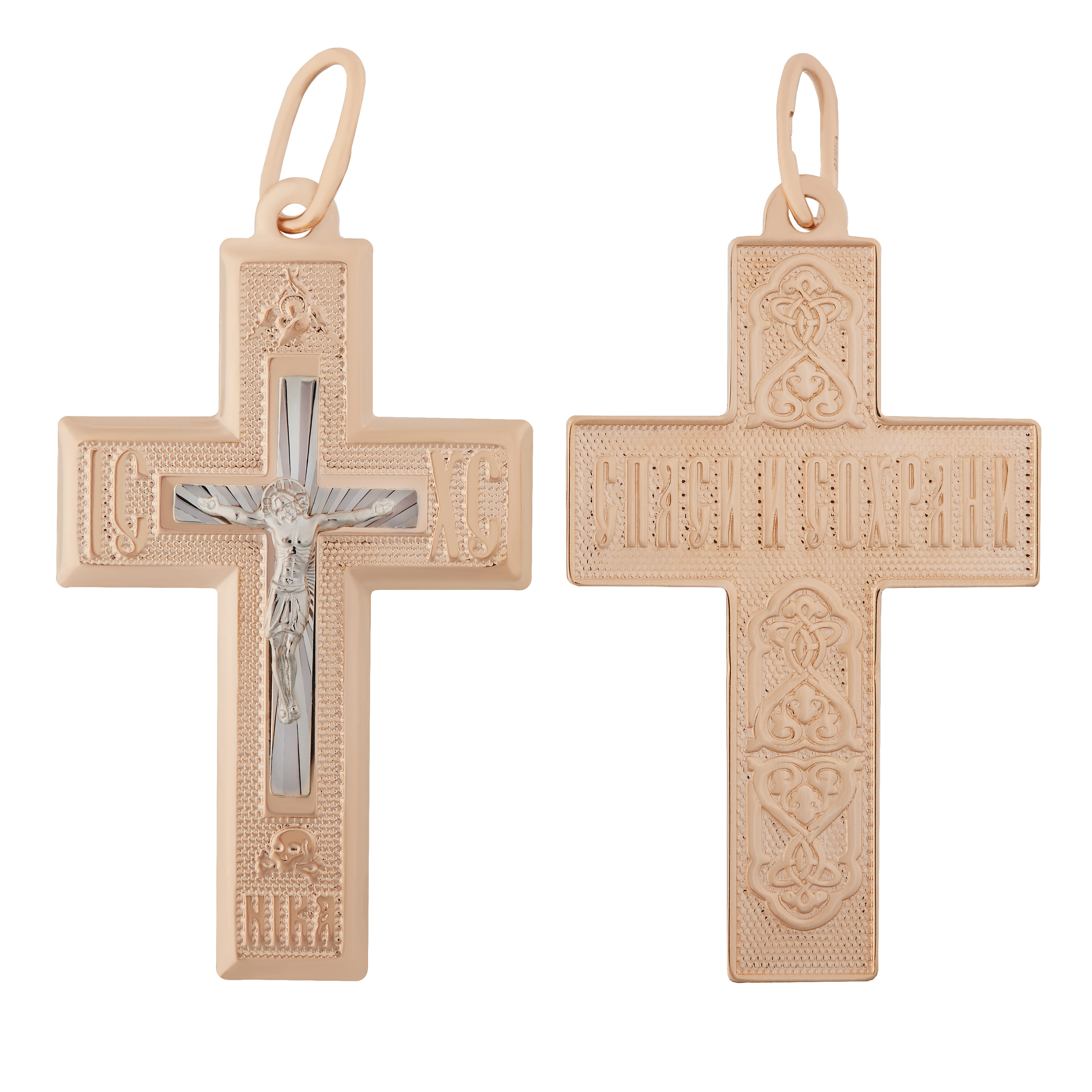 Ювелирное изделие - Крест из красного золота в магазине Best-Gold 053238