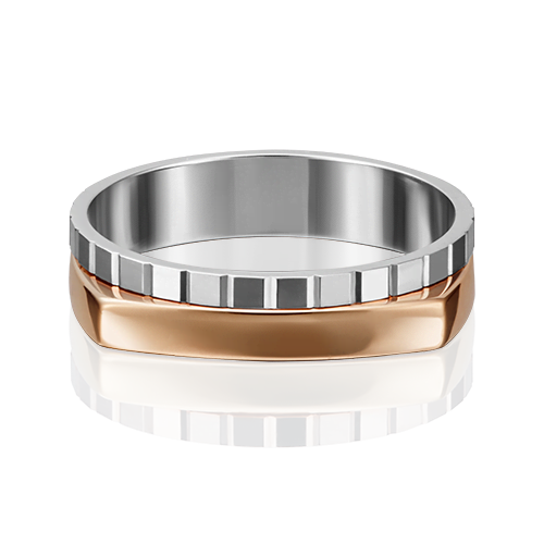 Ювелирное изделие - Обручальное кольцо из комбинированного золота в магазине Best-Gold 108783