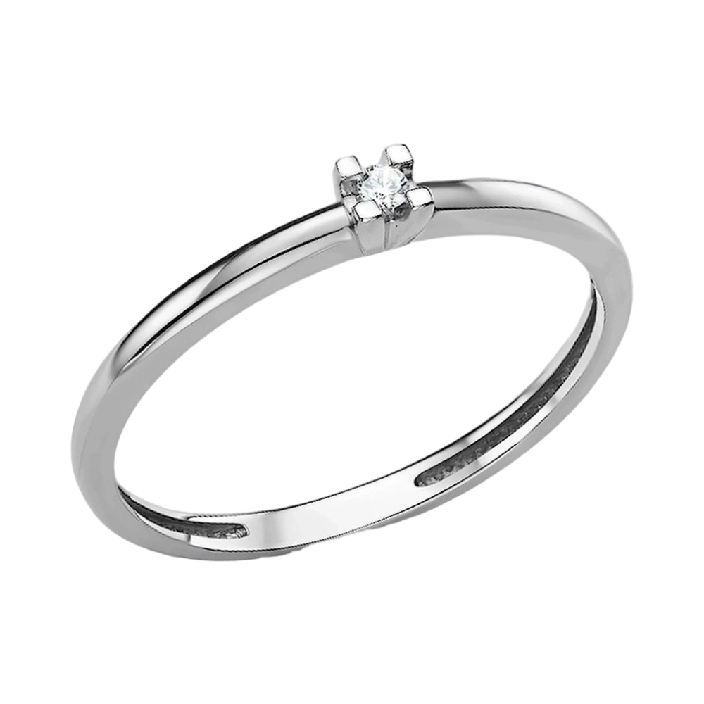 Ювелирное изделие - Кольцо помолвочное из белого золота с бриллиантами в магазине Best-Gold 144636