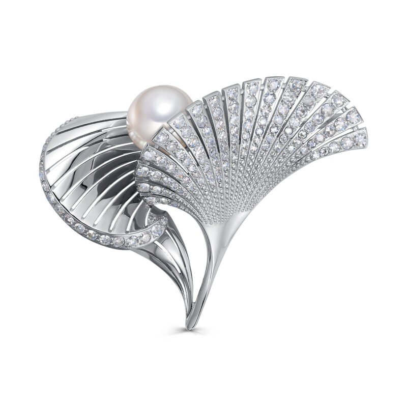 Брошь из белого золота с бриллиантами Ювелирное изделие - Брошь из белого золота с бриллиантами в магазине Best-Gold 152288