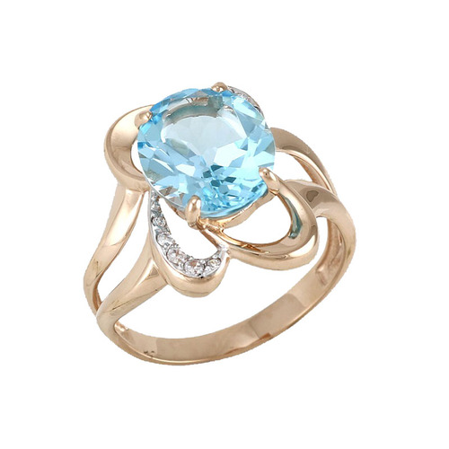 Кольцо в серебре с топазом Ювелирное изделие - Кольцо в серебре с топазом в магазине Best-Gold 107003