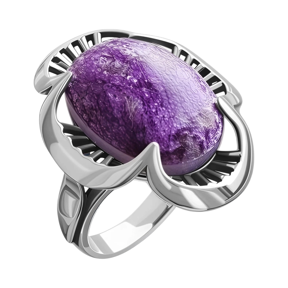Ювелирное изделие - Кольцо из серебра с аметистом в магазине Best-Gold 153277
