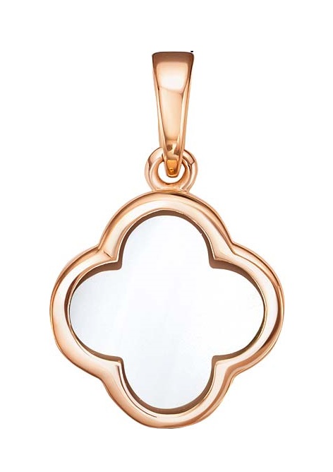 Подвеска в красном золоте с перламутром Ювелирное изделие - Подвеска в красном золоте с перламутром в магазине Best-Gold 130999