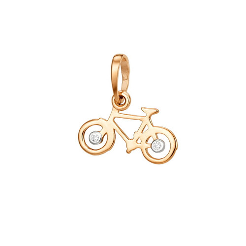 Ювелирное изделие - Подвеска из красного золота с фианитами в магазине Best-Gold 097218