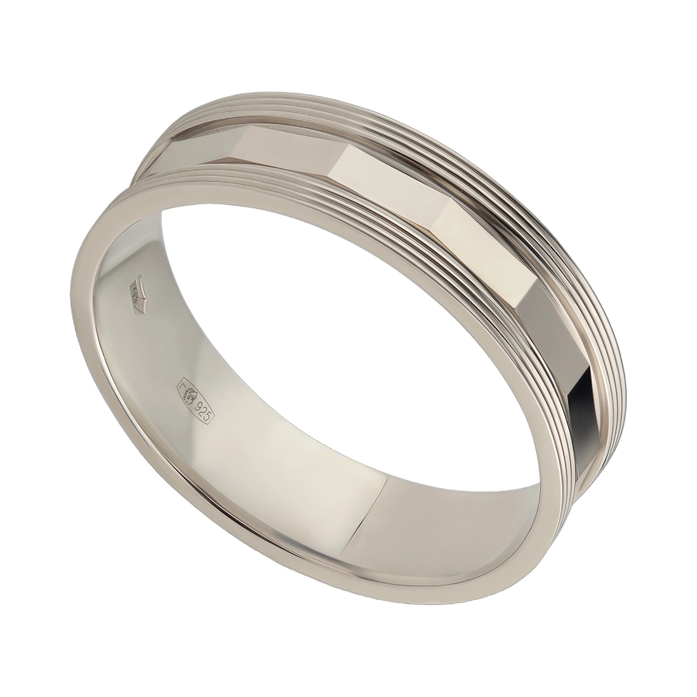 Обручальное кольцо из серебра Ювелирное изделие - Обручальное кольцо из серебра в магазине Best-Gold 032466