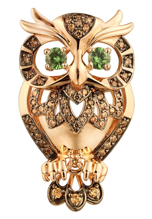 Подвеска из красного золота с фианитами Ювелирное изделие - Подвеска из красного золота с фианитами в магазине Best-Gold 126082