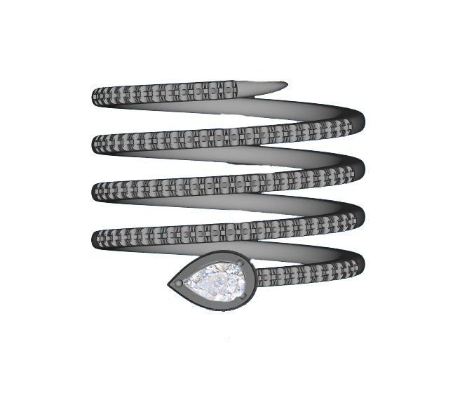 Кольцо из белого золота с бриллиантом Ювелирное изделие - Кольцо из белого золота с бриллиантом в магазине Best-Gold 144070