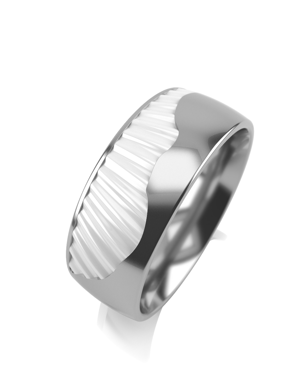 Обручальное кольцо в серебре Ювелирное изделие - Обручальное кольцо в серебре в магазине Best-Gold 134585