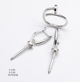 Ювелирное изделие - Серьги из серебра в магазине Best-Gold 150906