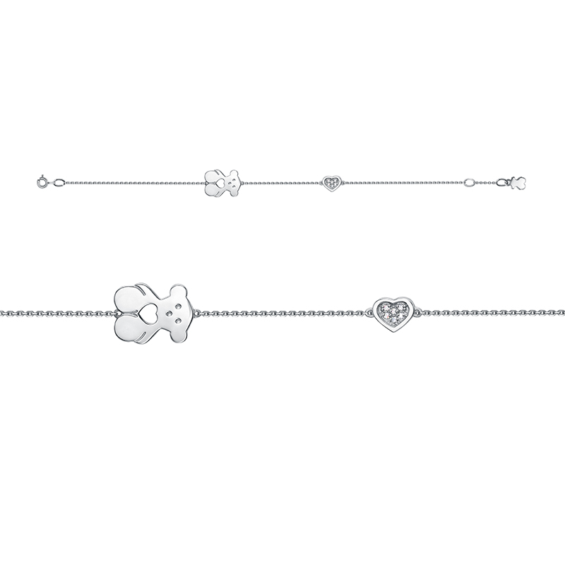 Ювелирное изделие - Браслет из серебра с фианитами в магазине Best-Gold 133273