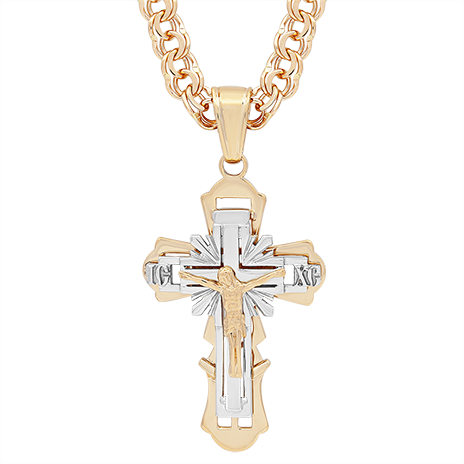 Ювелирное изделие - Крест из красного золота в магазине Best-Gold 023168