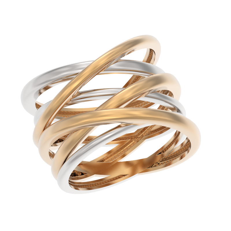 Кольцо из серебра с позолотой Ювелирное изделие - Кольцо из серебра с позолотой в магазине Best-Gold 127012