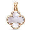 Подвеска из красного золота с перламутром
