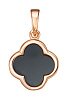 Подвеска из красного золота с ониксом